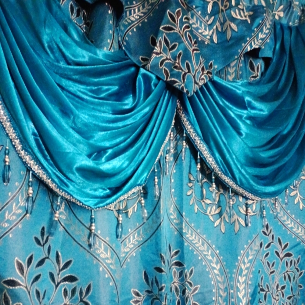 Beaded Layered Curtains